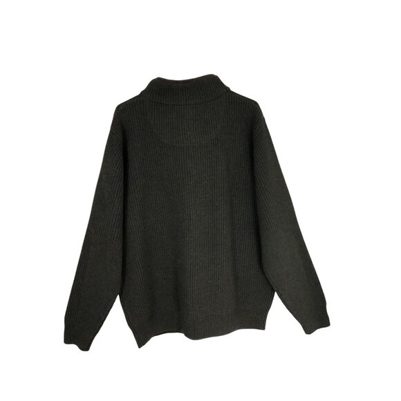 NWT L.L. Bean 100% LambsWool Sweater Size L-Reg Waterfowl Mens Olive Green - Picture 13 of 13